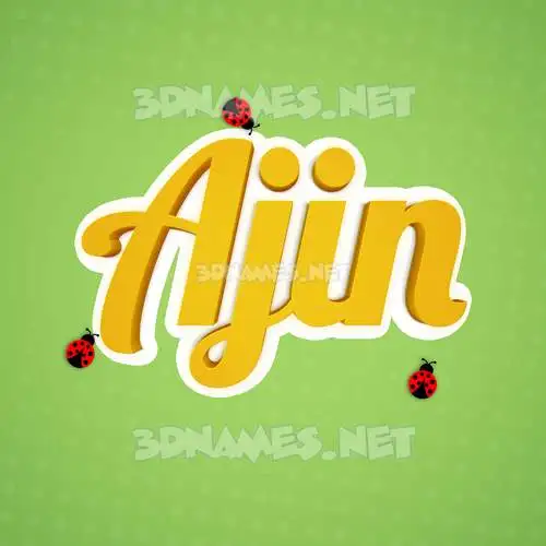 ajin in Ladybugs style - 3D name wallpaper ajin in Ladybugs style - 3D name wallpaper