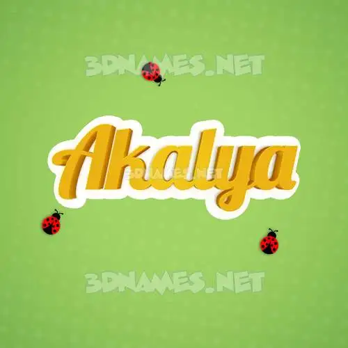 akalya in Ladybugs style - 3D name wallpaper akalya in Ladybugs style - 3D name wallpaper