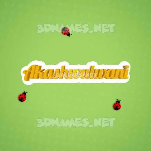 akashwalwani in Ladybugs style - 3D name wallpaper akashwalwani in Ladybugs style - 3D name wallpaper