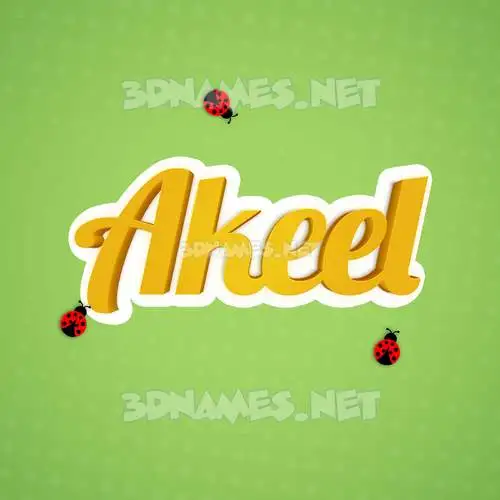 akeel in Ladybugs style - 3D name wallpaper akeel in Ladybugs style - 3D name wallpaper
