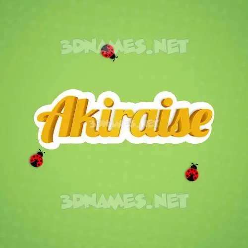 akiraise in Ladybugs style - 3D name wallpaper akiraise in Ladybugs style - 3D name wallpaper