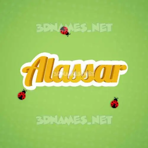 alassar in Ladybugs style - 3D name wallpaper alassar in Ladybugs style - 3D name wallpaper