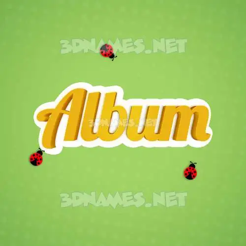 album in Ladybugs style - 3D name wallpaper album in Ladybugs style - 3D name wallpaper