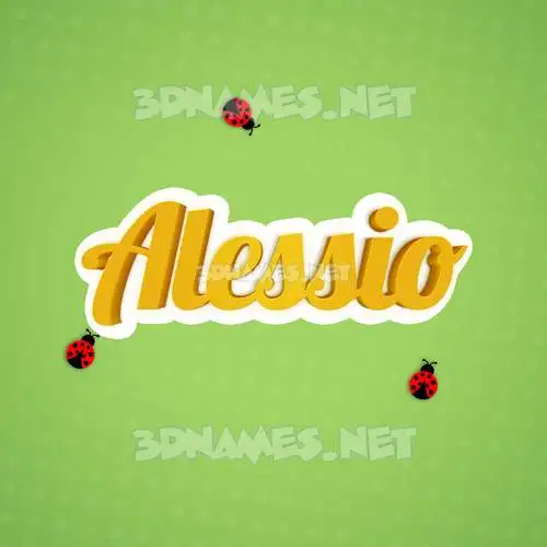 alessio in Ladybugs style - 3D name wallpaper alessio in Ladybugs style - 3D name wallpaper