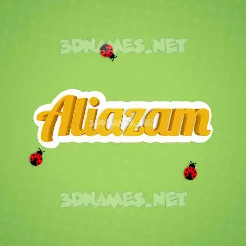 aliazam in Ladybugs style - 3D name wallpaper aliazam in Ladybugs style - 3D name wallpaper