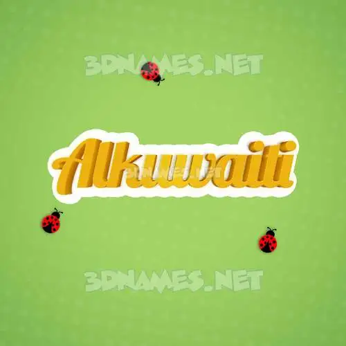 alkuwaiti in Ladybugs style - 3D name wallpaper alkuwaiti in Ladybugs style - 3D name wallpaper