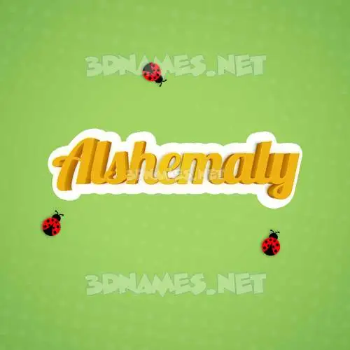 alshemaly in Ladybugs style - 3D name wallpaper alshemaly in Ladybugs style - 3D name wallpaper