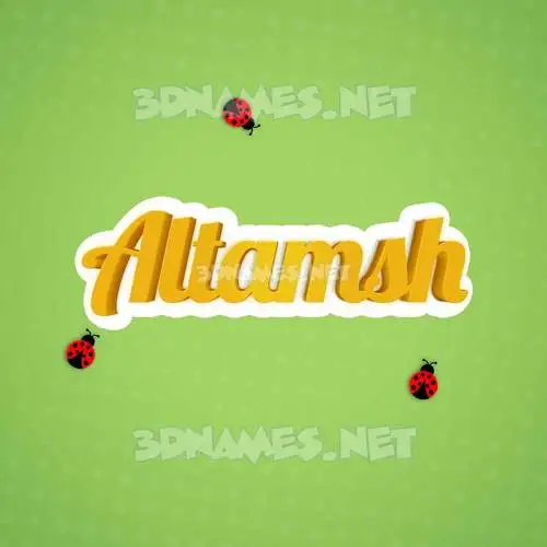 altamsh in Ladybugs style - 3D name wallpaper altamsh in Ladybugs style - 3D name wallpaper