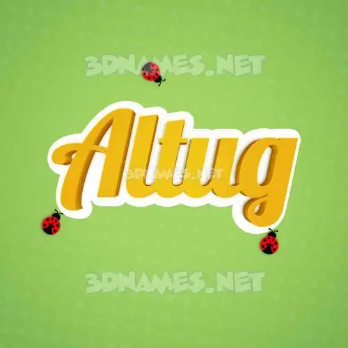 altug in Ladybugs style - 3D name wallpaper altug in Ladybugs style - 3D name wallpaper