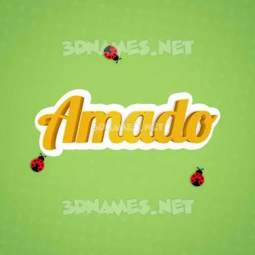 amado in Ladybugs style - 3D name wallpaper amado in Ladybugs style - 3D name wallpaper