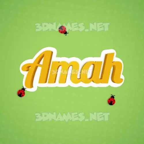 amah in Ladybugs style - 3D name wallpaper amah in Ladybugs style - 3D name wallpaper