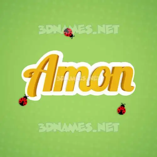 amon in Ladybugs style - 3D name wallpaper amon in Ladybugs style - 3D name wallpaper