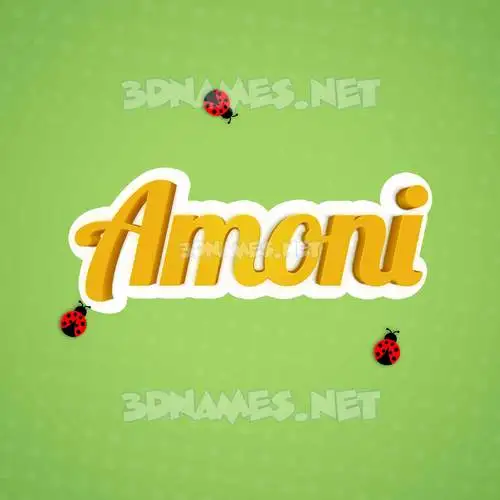amoni in Ladybugs style - 3D name wallpaper amoni in Ladybugs style - 3D name wallpaper