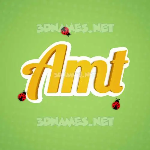 amt in Ladybugs style - 3D name wallpaper amt in Ladybugs style - 3D name wallpaper