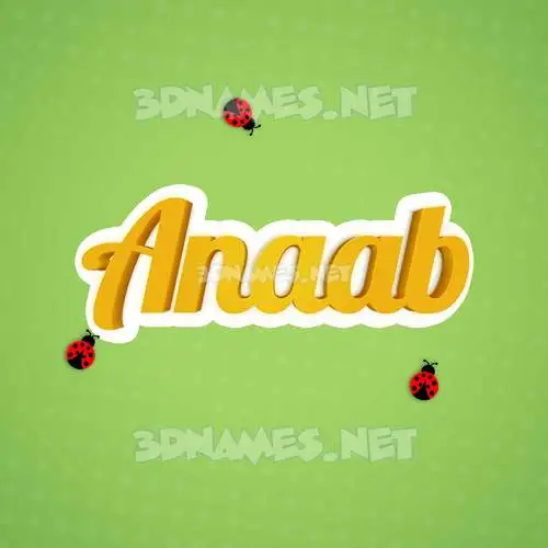 anaab in Ladybugs style - 3D name wallpaper anaab in Ladybugs style - 3D name wallpaper
