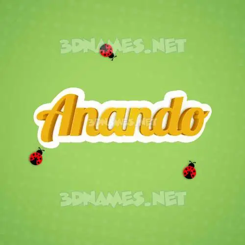 anando in Ladybugs style - 3D name wallpaper anando in Ladybugs style - 3D name wallpaper