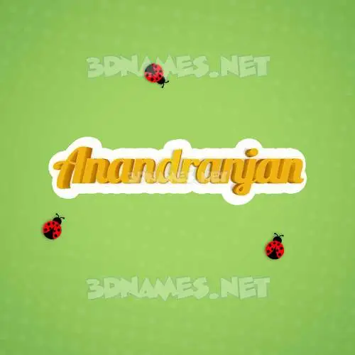 anandranjan in Ladybugs style - 3D name wallpaper anandranjan in Ladybugs style - 3D name wallpaper