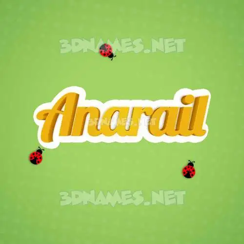 anarail in Ladybugs style - 3D name wallpaper anarail in Ladybugs style - 3D name wallpaper