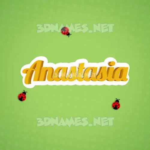anastasia in Ladybugs style - 3D name wallpaper anastasia in Ladybugs style - 3D name wallpaper