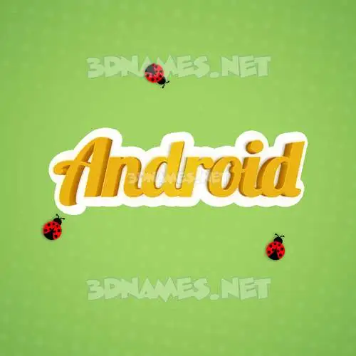 android in Ladybugs style - 3D name wallpaper android in Ladybugs style - 3D name wallpaper