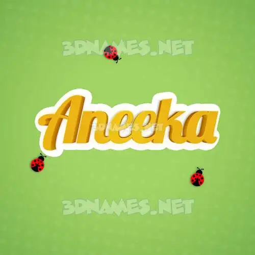 aneeka in Ladybugs style - 3D name wallpaper aneeka in Ladybugs style - 3D name wallpaper