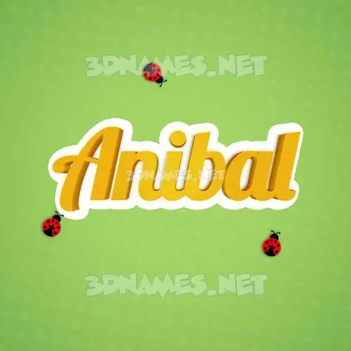 anibal in Ladybugs style - 3D name wallpaper anibal in Ladybugs style - 3D name wallpaper