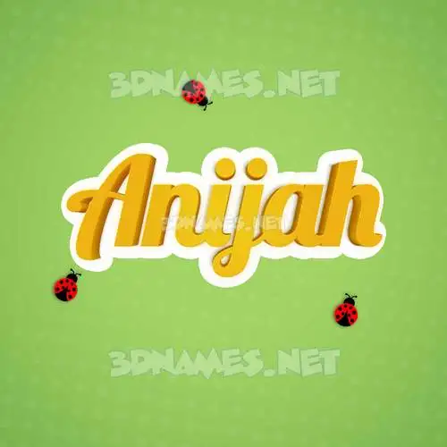 anijah in Ladybugs style - 3D name wallpaper anijah in Ladybugs style - 3D name wallpaper