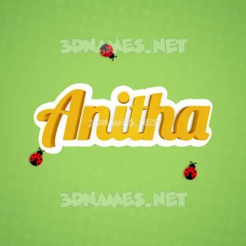 anitha in Ladybugs style - 3D name wallpaper anitha in Ladybugs style - 3D name wallpaper
