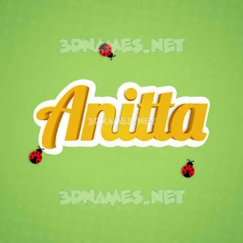 anitta in Ladybugs style - 3D name wallpaper anitta in Ladybugs style - 3D name wallpaper