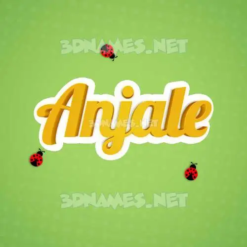 anjale in Ladybugs style - 3D name wallpaper anjale in Ladybugs style - 3D name wallpaper