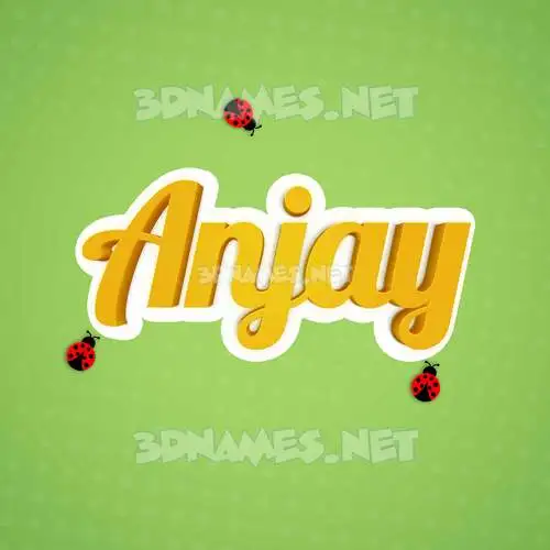 anjay in Ladybugs style - 3D name wallpaper anjay in Ladybugs style - 3D name wallpaper