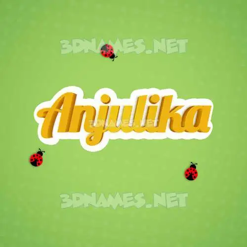 anjulika in Ladybugs style - 3D name wallpaper anjulika in Ladybugs style - 3D name wallpaper