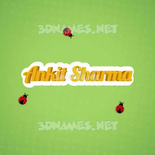 ankit sharma in Ladybugs style - 3D name wallpaper ankit sharma in Ladybugs style - 3D name wallpaper