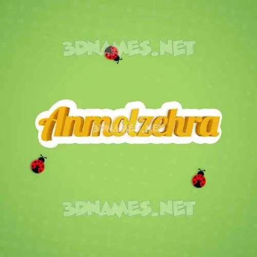 anmolzehra in Ladybugs style - 3D name wallpaper