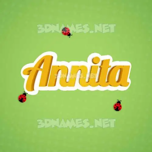 annita in Ladybugs style - 3D name wallpaper annita in Ladybugs style - 3D name wallpaper