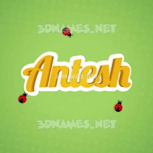 antesh in Ladybugs style - 3D name wallpaper antesh in Ladybugs style - 3D name wallpaper