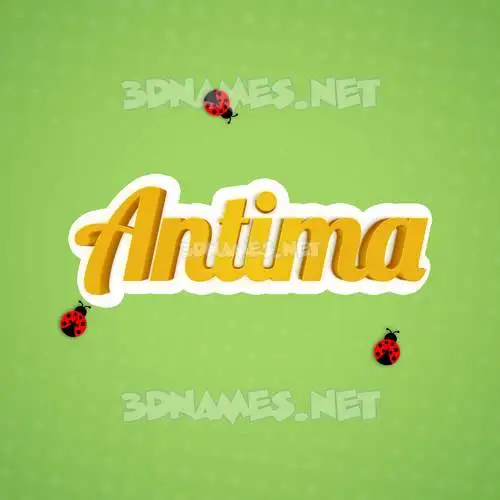 antima in Ladybugs style - 3D name wallpaper antima in Ladybugs style - 3D name wallpaper