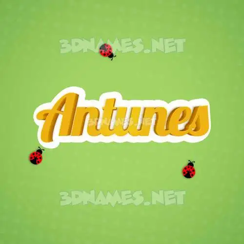 antunes in Ladybugs style - 3D name wallpaper antunes in Ladybugs style - 3D name wallpaper