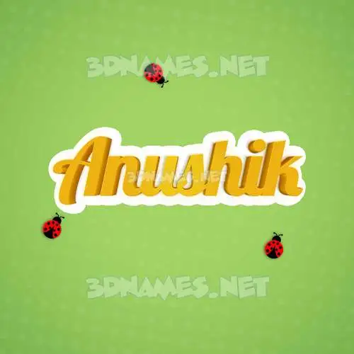 anushik in Ladybugs style - 3D name wallpaper anushik in Ladybugs style - 3D name wallpaper