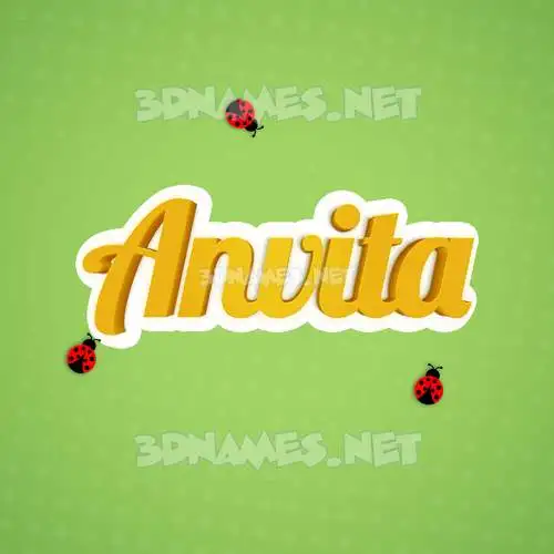 anvita in Ladybugs style - 3D name wallpaper anvita in Ladybugs style - 3D name wallpaper