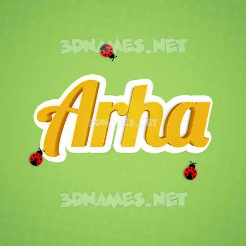 arha in Ladybugs style - 3D name wallpaper arha in Ladybugs style - 3D name wallpaper