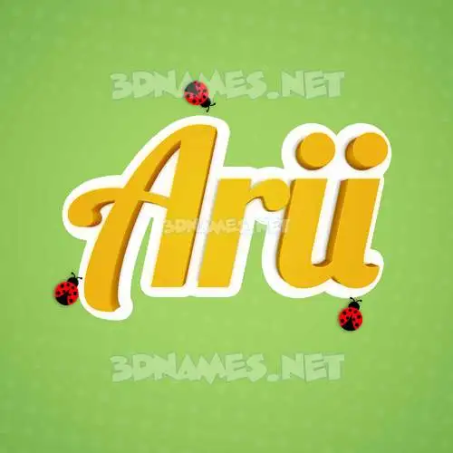 arii in Ladybugs style - 3D name wallpaper arii in Ladybugs style - 3D name wallpaper