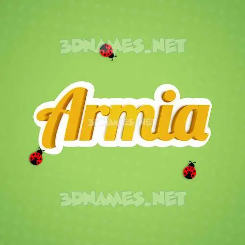 armia in Ladybugs style - 3D name wallpaper armia in Ladybugs style - 3D name wallpaper