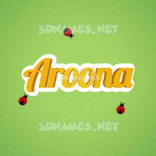 aroona in Ladybugs style - 3D name wallpaper aroona in Ladybugs style - 3D name wallpaper