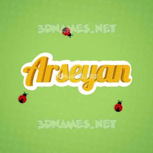 arseyan in Ladybugs style - 3D name wallpaper arseyan in Ladybugs style - 3D name wallpaper