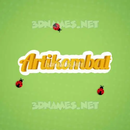artikombat in Ladybugs style - 3D name wallpaper artikombat in Ladybugs style - 3D name wallpaper