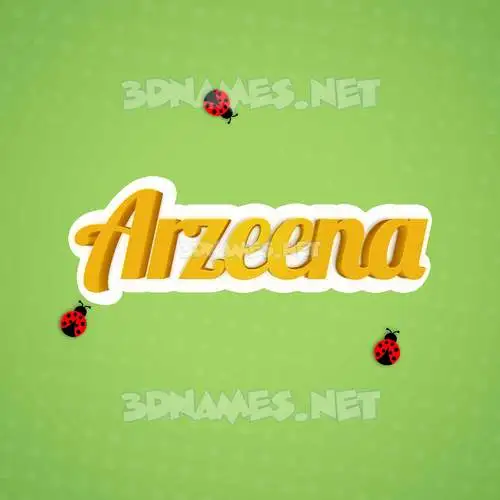 arzeena in Ladybugs style - 3D name wallpaper arzeena in Ladybugs style - 3D name wallpaper