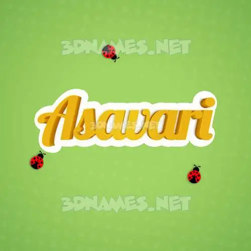 asavari in Ladybugs style - 3D name wallpaper