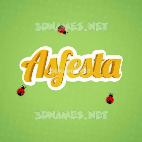asfesta in Ladybugs style - 3D name wallpaper asfesta in Ladybugs style - 3D name wallpaper