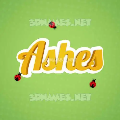 ashes in Ladybugs style - 3D name wallpaper ashes in Ladybugs style - 3D name wallpaper